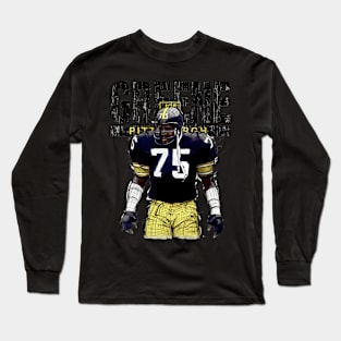 Joe Greene Pittsburgh Sketch Long Sleeve T-Shirt